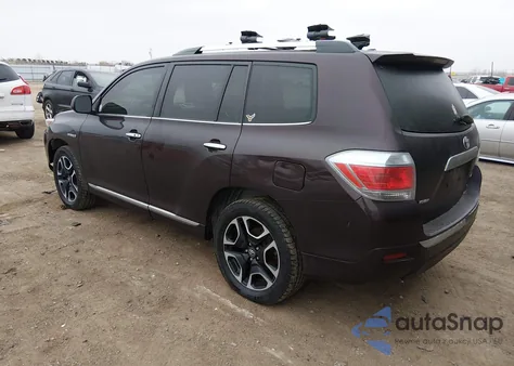 2012 Toyota Highlander Hybrid Limited V6 z USA, uszkodzony, nr VIN JTEDC3EHXC2009267